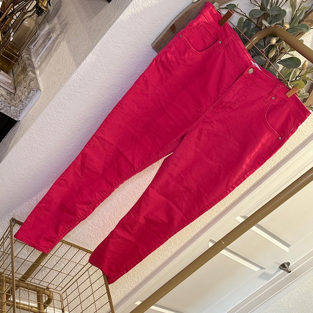 Zenana Outfitters Bold pink Skinny Jeans